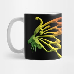 Wolf and butterfly 3d super soft blend drawing cute cool colorful Mug